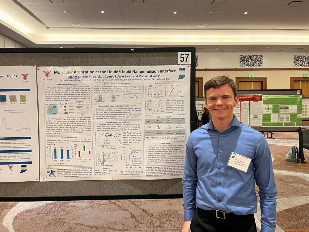 Charlie Behrman and his poster presentation
