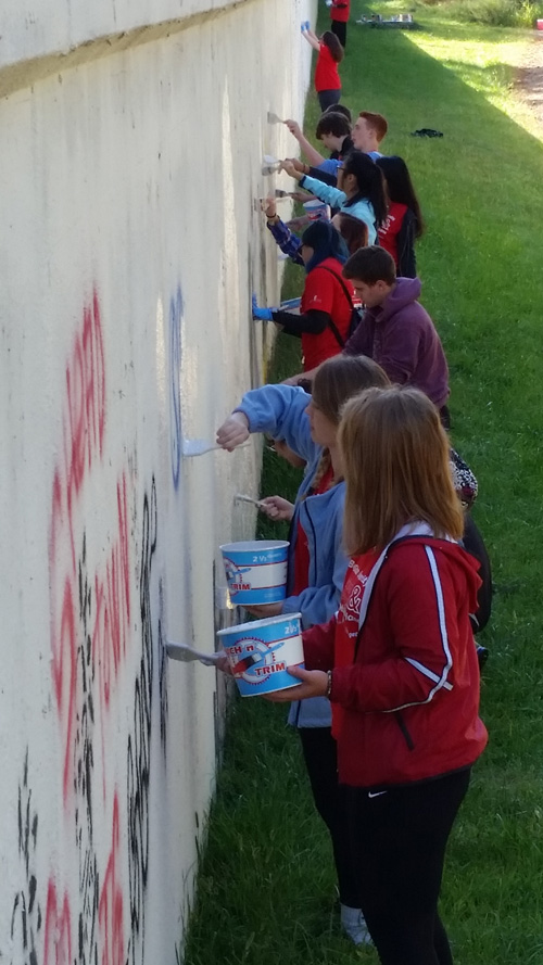 Academy students participate in the United Way Day of Action